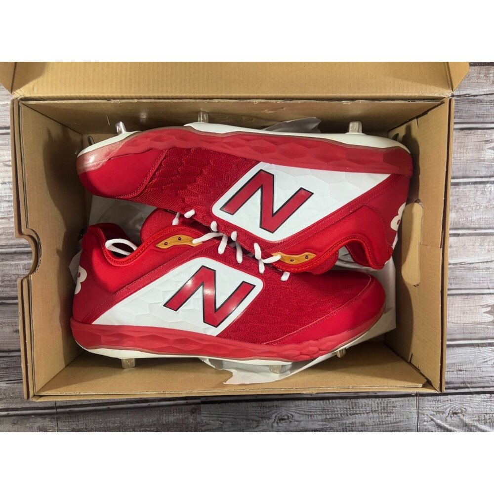 New Balance Baseball Cleats L3000TR4 size 17 D color red Brand New - Picture 13 of 13